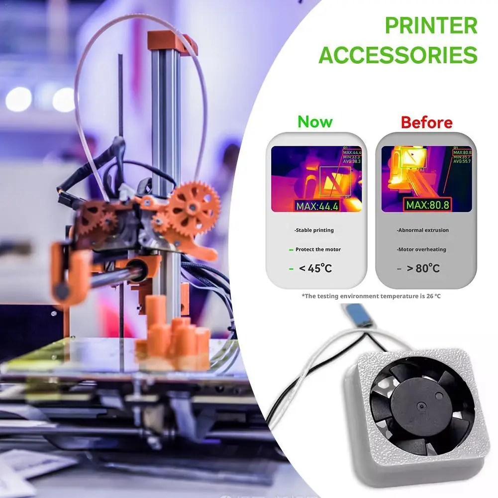 

Для Tuozhu A1/A1mini комплект охлаждения экструзионного двигателя, самозапуск, стоп, аксессуары для 3D-принтера, поддержка вентилятора Bambu