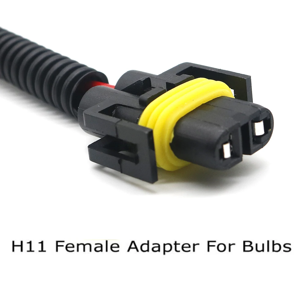 2x9005 HB3 9006 HB4 إلى H11 تحويل موصل الأسلاك تسخير كشاف أمامي للضباب التوصيل 2.5 مللي متر نوعية جيدة كابل محول مأخذ التوصيل