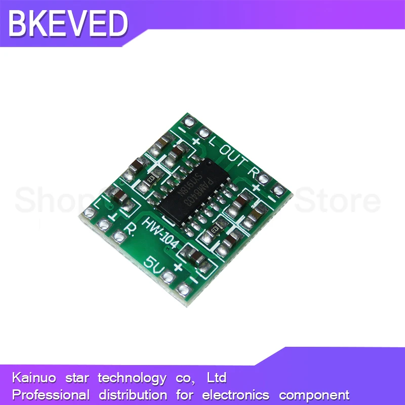 5PCS PAM8403 Super mini digital amplifier board 2 * 3W Class D digital amplifier board efficient 2.5 to 5V USB power supply