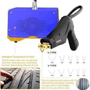 Digital Gummi-Reifen-Rekroover-Maschine, Reifenkoover-Werkzeug mit U V-förmigen Klingen, 220 V, 110 V, 1 kW, 1000W Reifengummiautomat 12 Hauptverkaufsreifen - №11