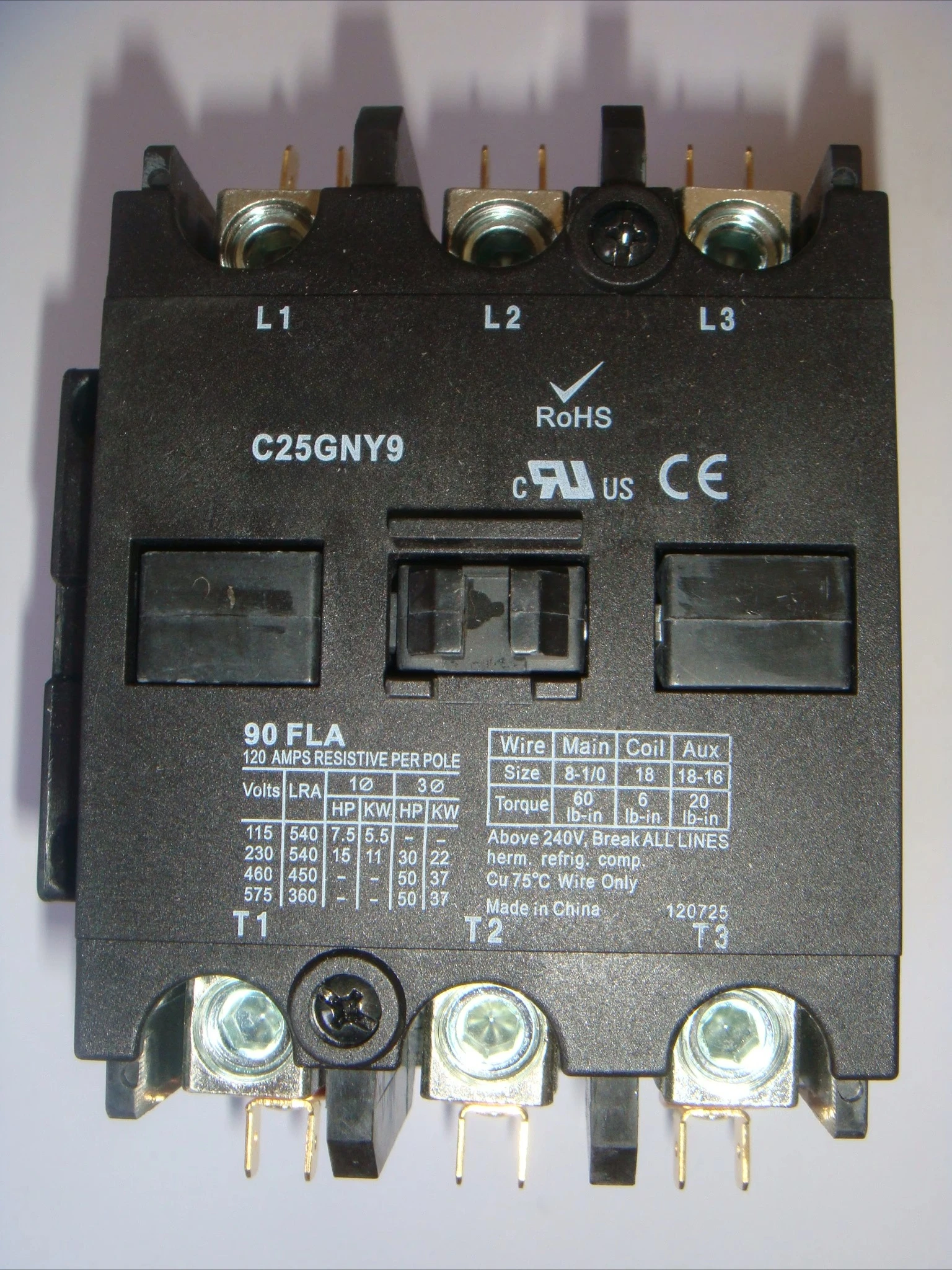 

Plasma Contactor MAXPro200,C25GNY8 Contactor