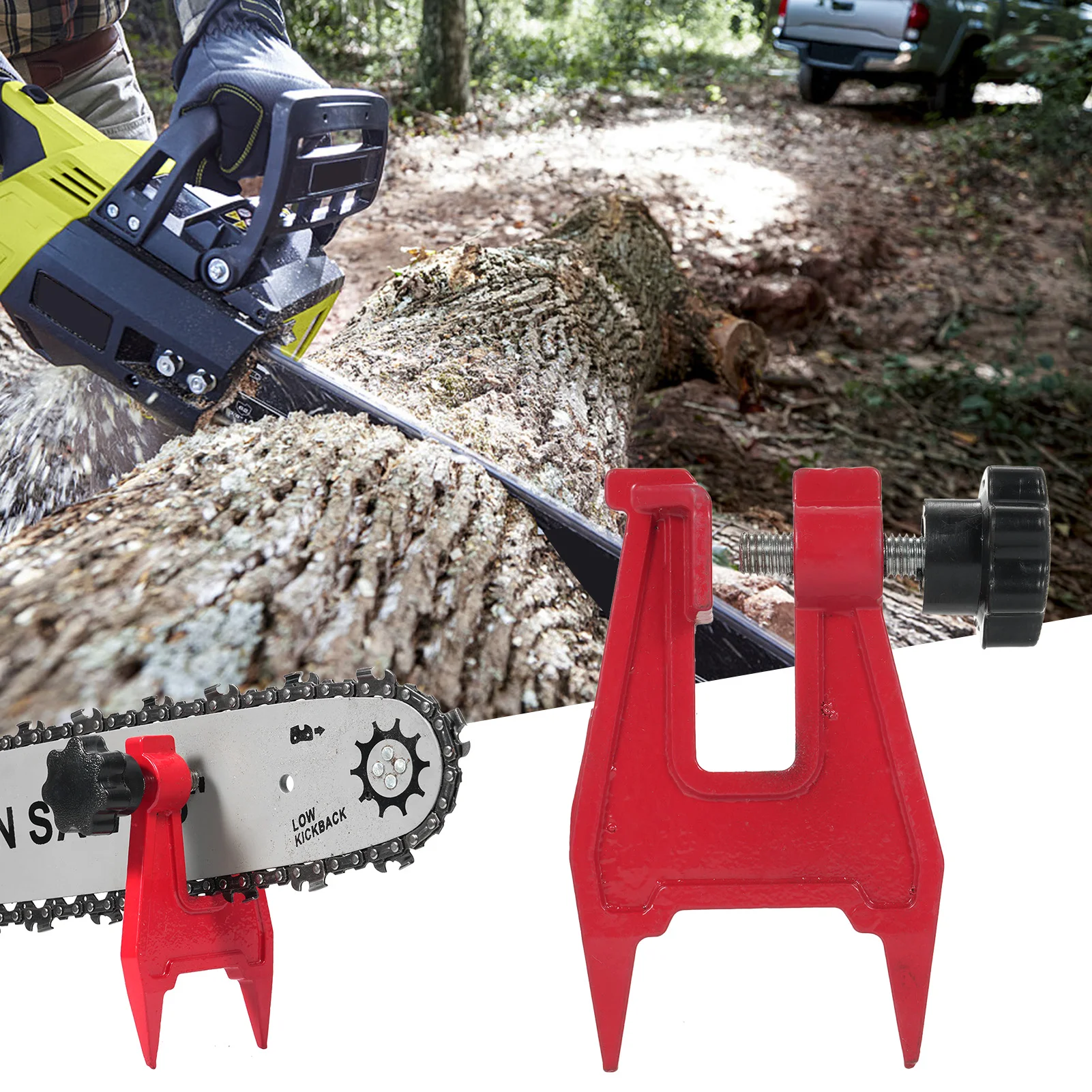 Guide Plate Support Chainsaw Stump Vise Chainsaw Sharpening Accessory Chainsaw Vise Chainsaw Saw Vise Filing Vise for Chain Saw