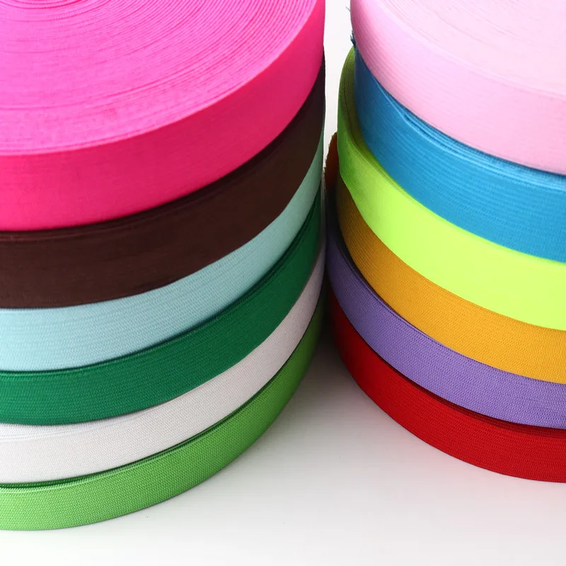 20mm Color Elastic Band Width Thickened Flat Nylon Rubber Band Diy Sewing Supplies Clothing Home Accessories Material 1 M or 5 M