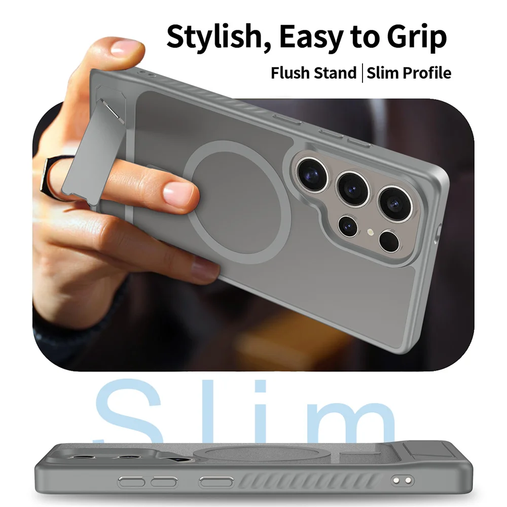 Case For Samsung Galaxy S25 Edge S25 S24 Ultra S23 Phone Case Galaxy S24 Cover For Galaxy S24 Plus Phone Cover wireless charging - náhled 2