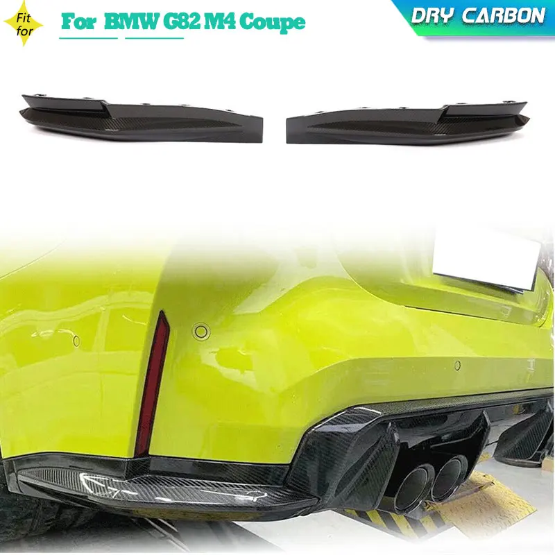 

Prepreg Dry Carbon Car Rear Bumper Splitters for BMW G82 M4 Coupe 2-Door 2021 2022 Replacement Rear Lip Splitters Apron Body Kit