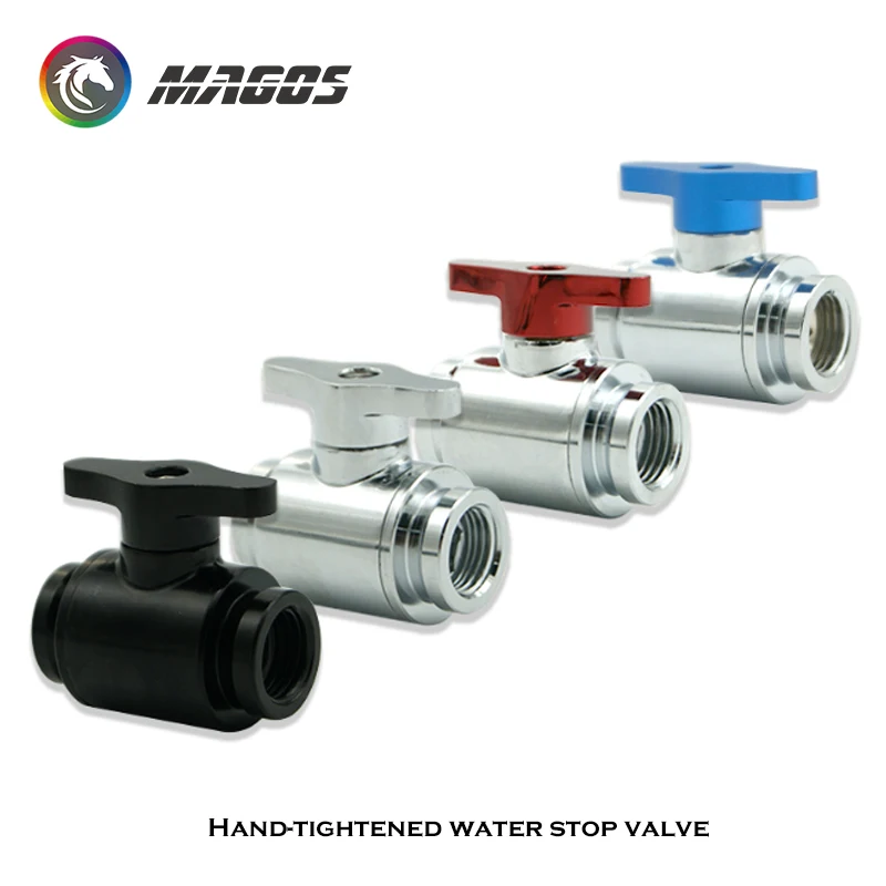 Mini Release Water Valve, Cooling Circulation System Controller Inner Thread G1/4 X2 For Hard Tube PC Water Cooling System