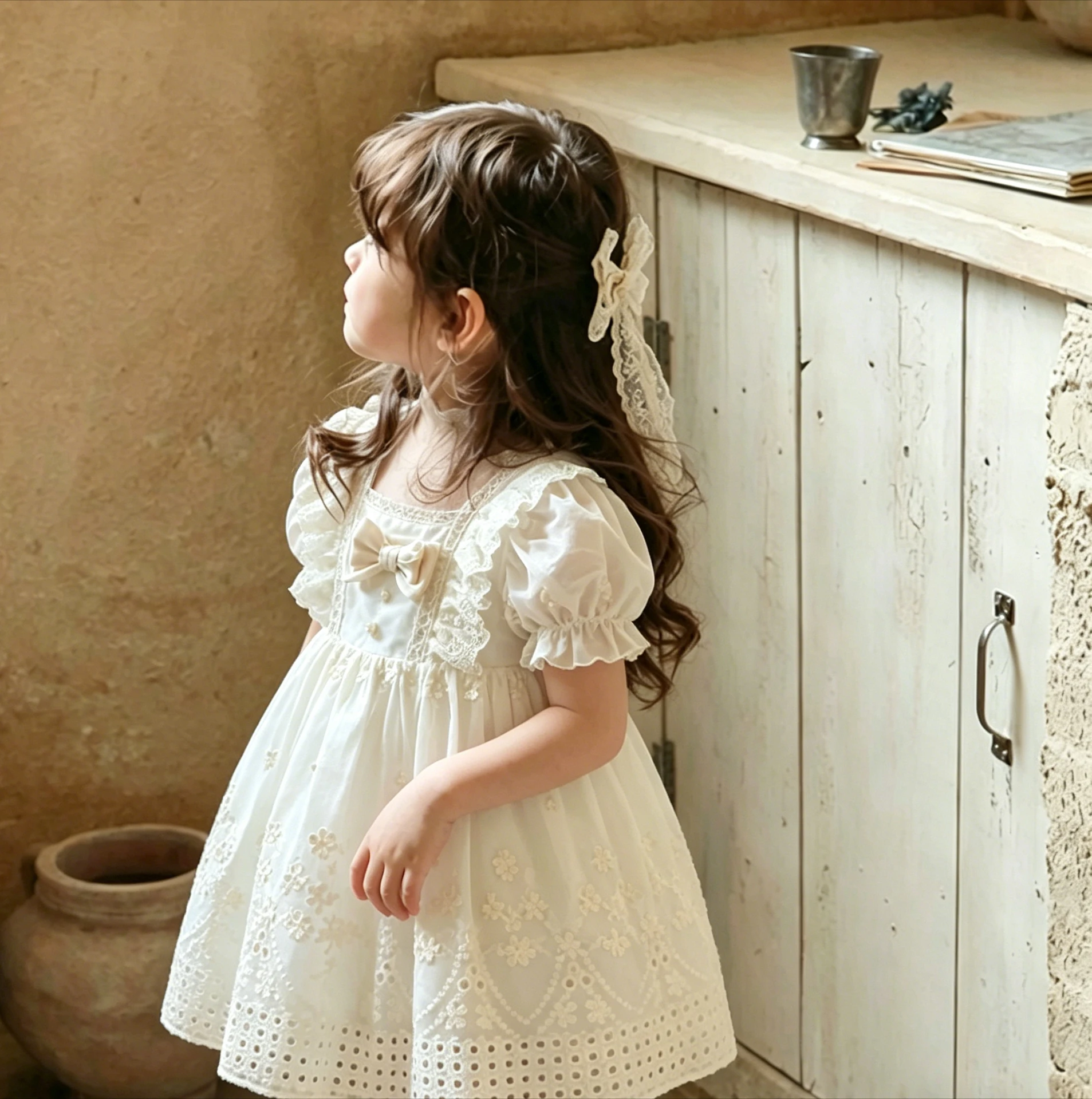 Spring 2026 Korean Children Clothes Girl Princess Dress Lace Vest Sundress Sweet Fresh Fashionable Baby Girls Dress