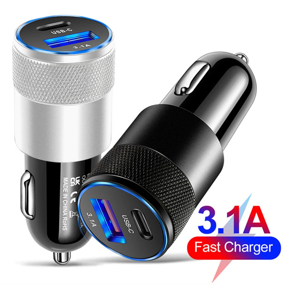 PD Car Charger 66W Car Phone Charger USB Type C Fast Charging in Car USB-C Adapter For Mobile Xiaomi Note 11 iPhone 13 14 Huawei