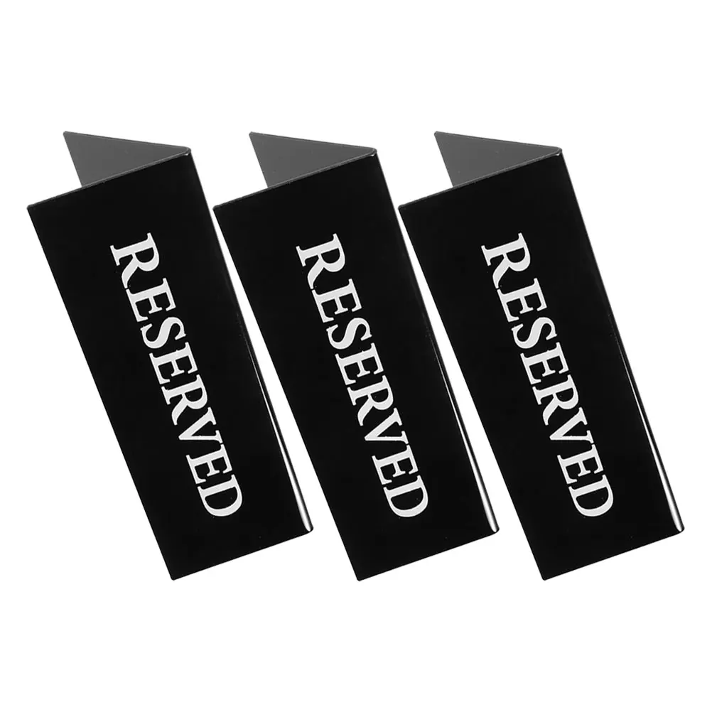 

3pcs Card Sign Reserved Double Row Hanging Place Holders for Wedding Home Hotel Table Top Reserved Sign Table Signs Restaurant