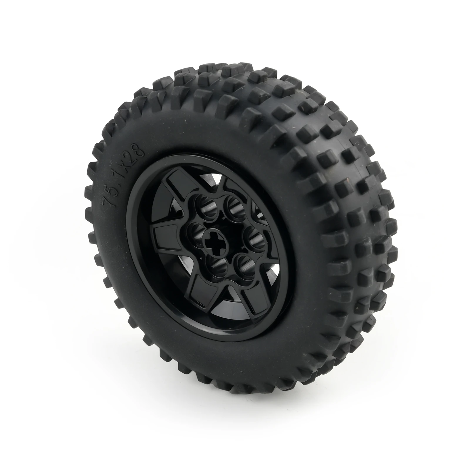 75.1x28mm Tire Hub Small Particle Building Blocks Parts Compatible with 69909/56908 Wheels Model MOC Bricks DIY Toys Accessories