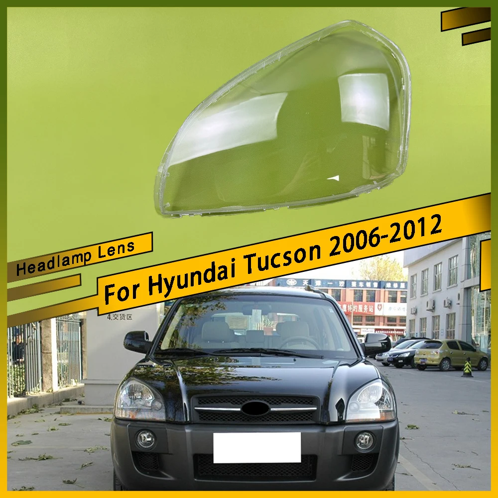 

For Hyundai Tucson 2006 2007 2008 2009 2010 2011 2012 Headlight Lens Cover 1 Pair Clear Headlamp Shell Transparent Lampshade