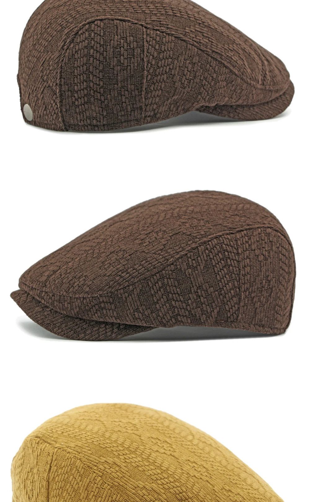 HT4575 Berets Herbst Winter Gestrickte Hut Kappen für Männer Frauen Vintage Künstler Maler Baskenmütze Hut Ivy Flache Kappe Männlich Weiblich Baskenmütze Kappen – Detail 6