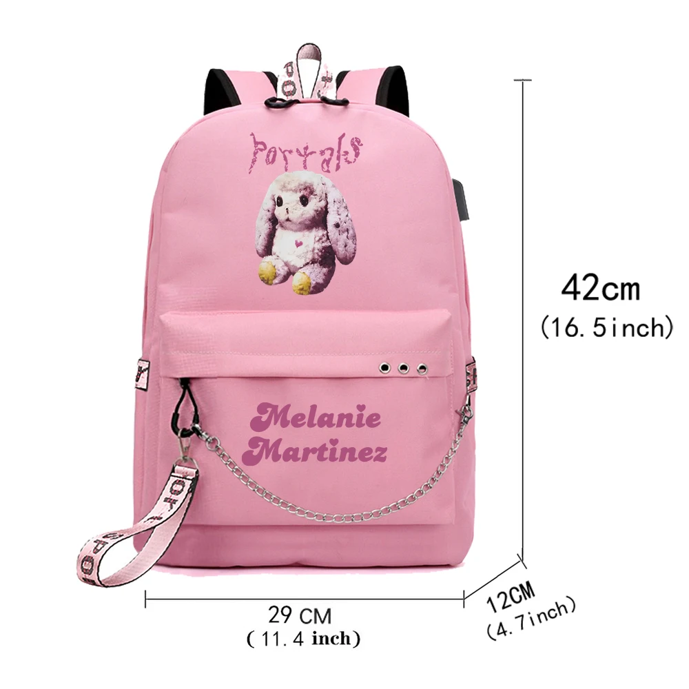 Cry Baby Melanie Martinez Print Backpack Women Girls Fashion Portals Album Melanie Martinez Shoulder Backpacks for Fans Gift