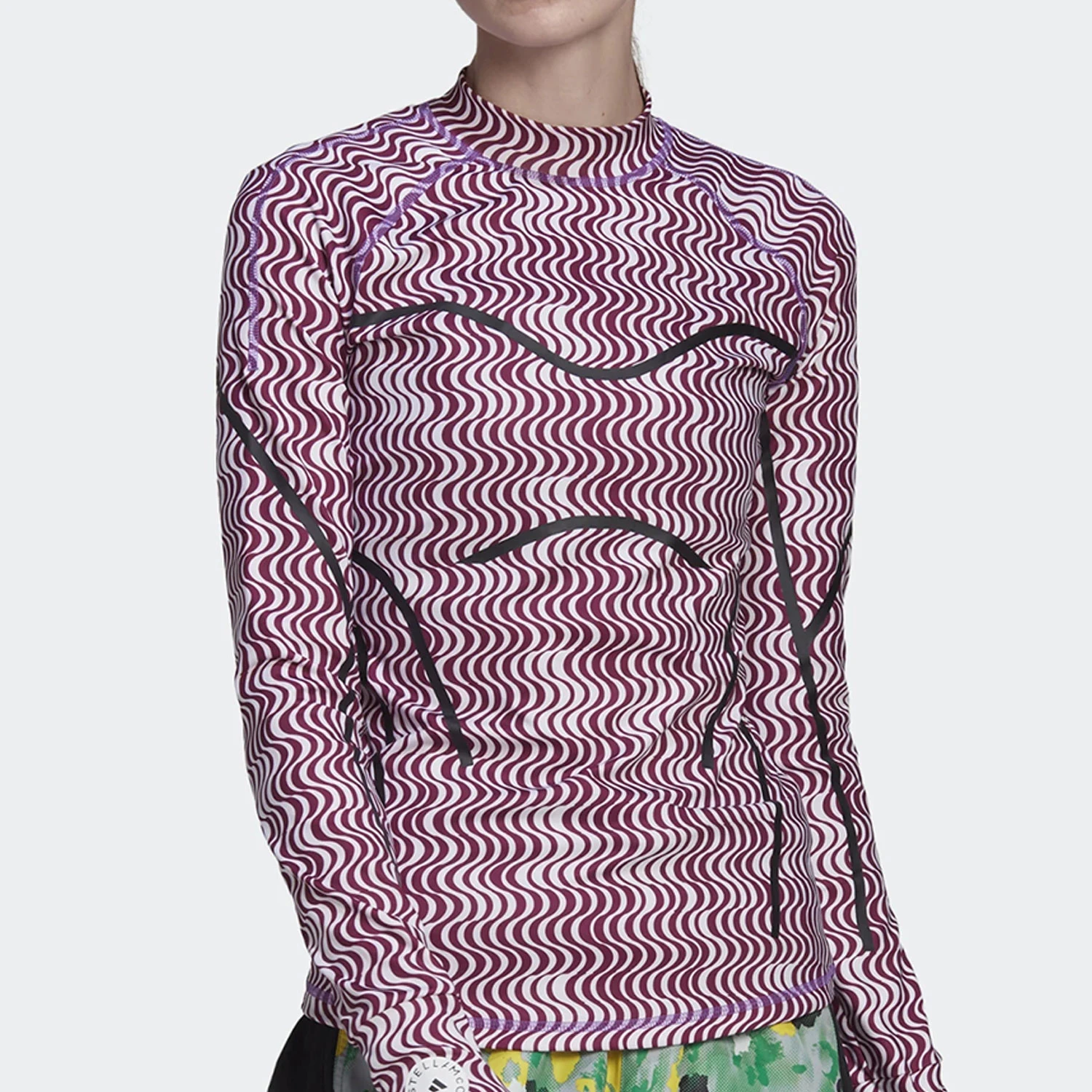 

Adidas Official Authentic SMC Collaboration Women's Fashion Print Fitness Long Sleeve HI6038