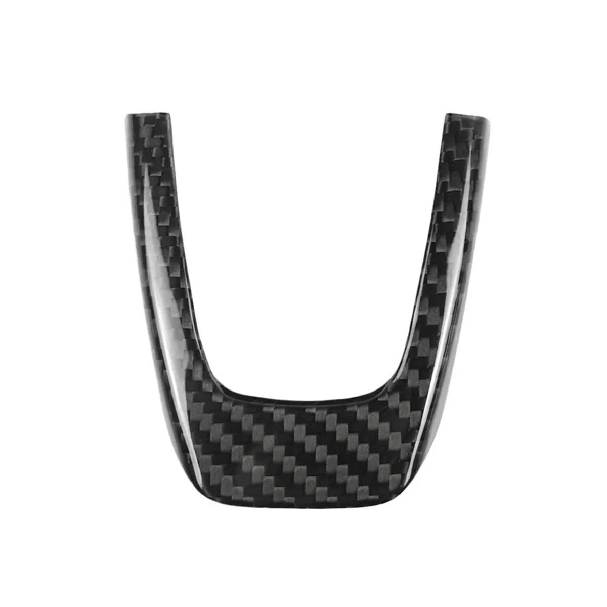 Real Hard Carbon Fiber Sticker for Fiat 500 Abarth 595 2012 2013 2014 2015 Steering Wheel Trim Accessories