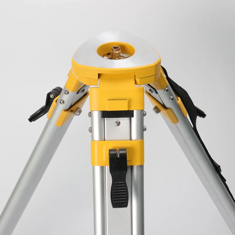 High Quality RTA10 Light Weight Yellow Color Aluminum Tripod With 140mm Head For Surveying