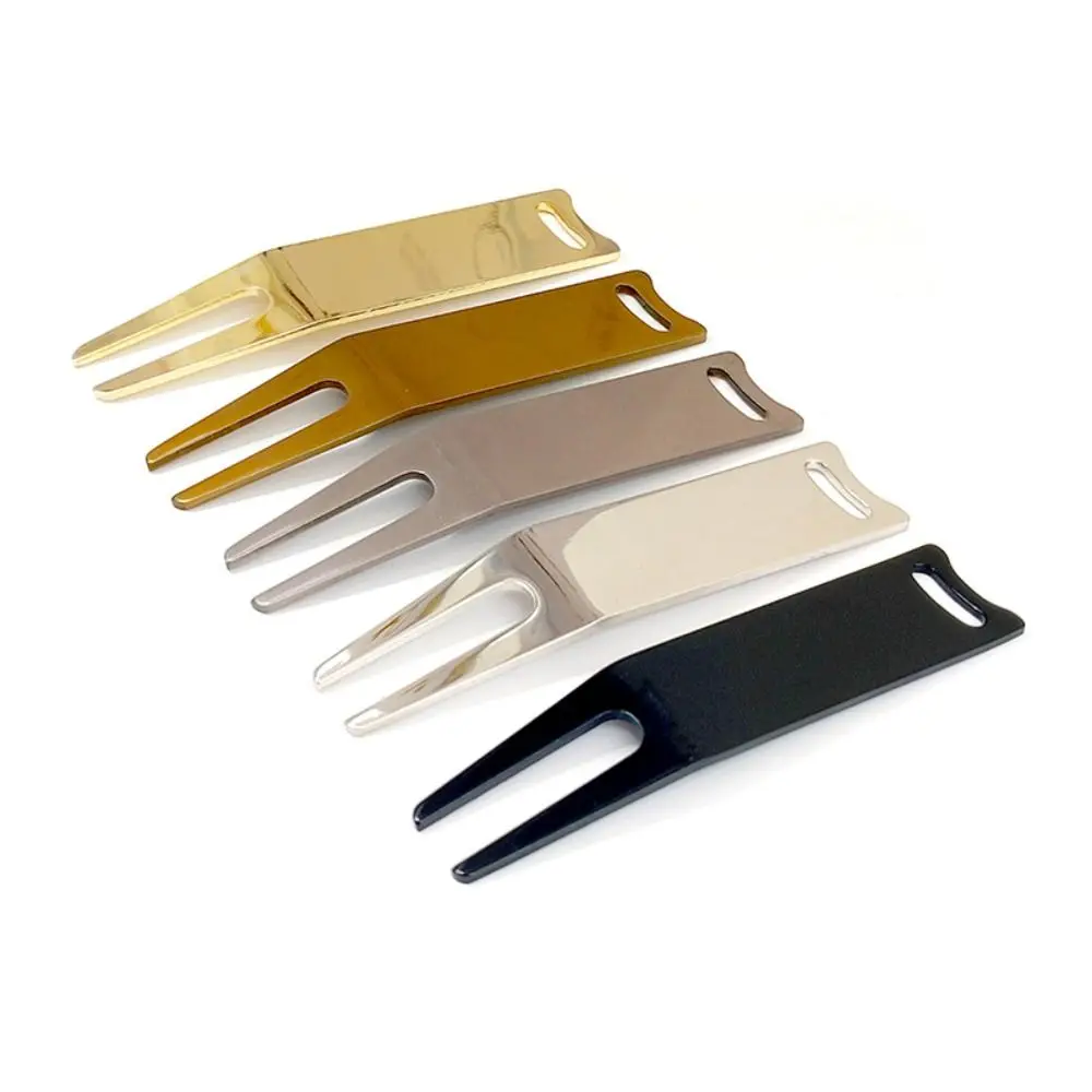 

Golf Accessories Metal Golf Green Fork Bent Lawn Maintenance Golf Pitch Fork Anti-scratch Fixing Golf Repair Course Grass