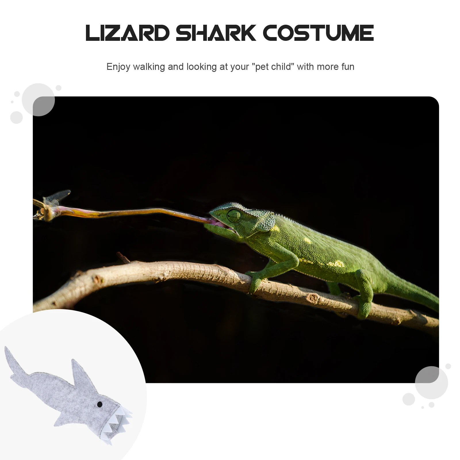 

2Pcs Lizard Shark Suit Pet Costume Warm Felt Clothing Special Occasion Party Costume Creative Lizard Outfit Christmas Pet