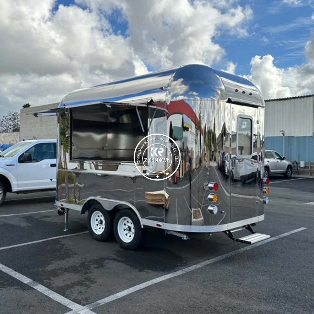 2024 Air Stream Food Trailer Fully Equipped Us Standards Airstream Mobile Kitchen Fast Food Truck For Sale