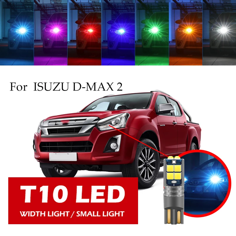 1ps T10 LED W5W For ISUZU D-MAX 2/3 MU-X Pickup Truck Side Door Light, Small Headlight, Car Boot, License Plate Light