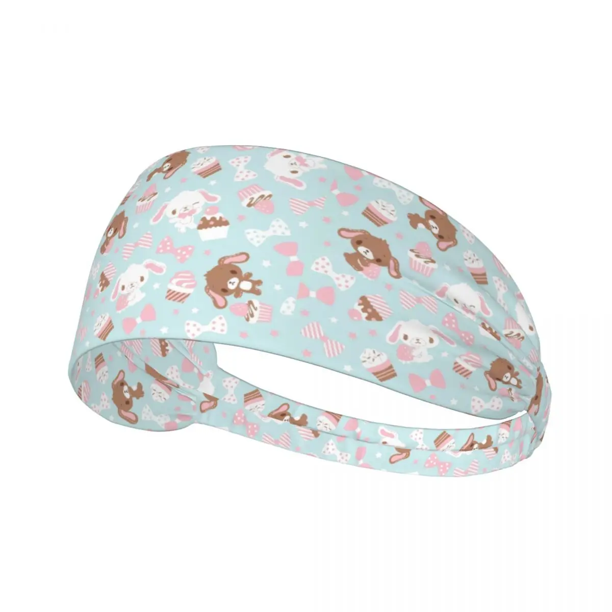 

Пользовательские мультфильм Sugarbunnies Sanrio Япония аниме спортивная повязка на голову для женщин и мужчин эластичная влагоотводящая повязка для тренировок