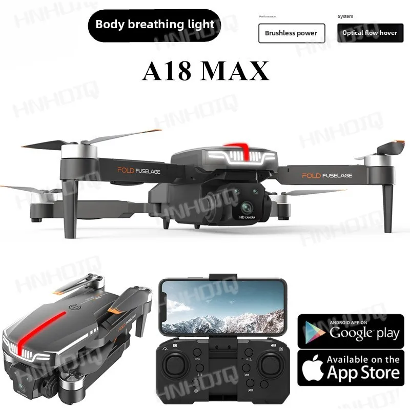 A18 MAX brushless aerial drone with breathing light quadcopter foreign trade remote control aircraft