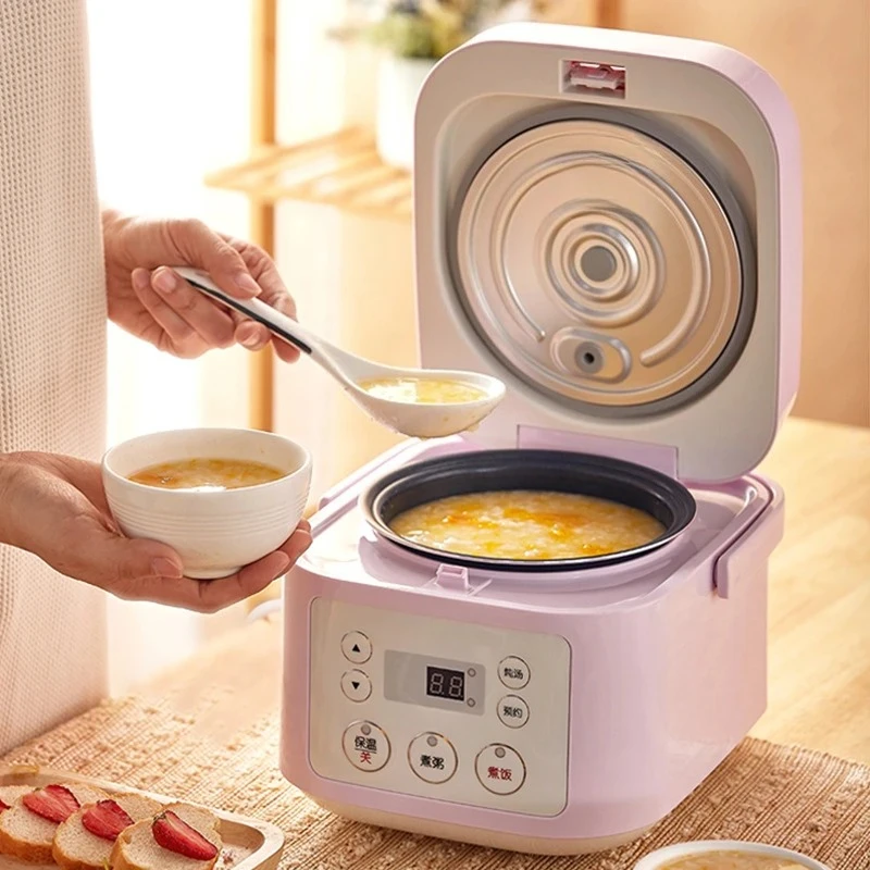 Mini small square pot removable inner cover 12 hours reservation 1.7MM thick inner tank microcomputer control
