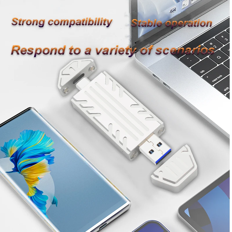 M.2 NVME 2230 SSD Chassis JMS583 Master USB 3.2 GEN2 10GBPS M.2 NVME SSD High Speed SSD Chassis for Laptop/PC