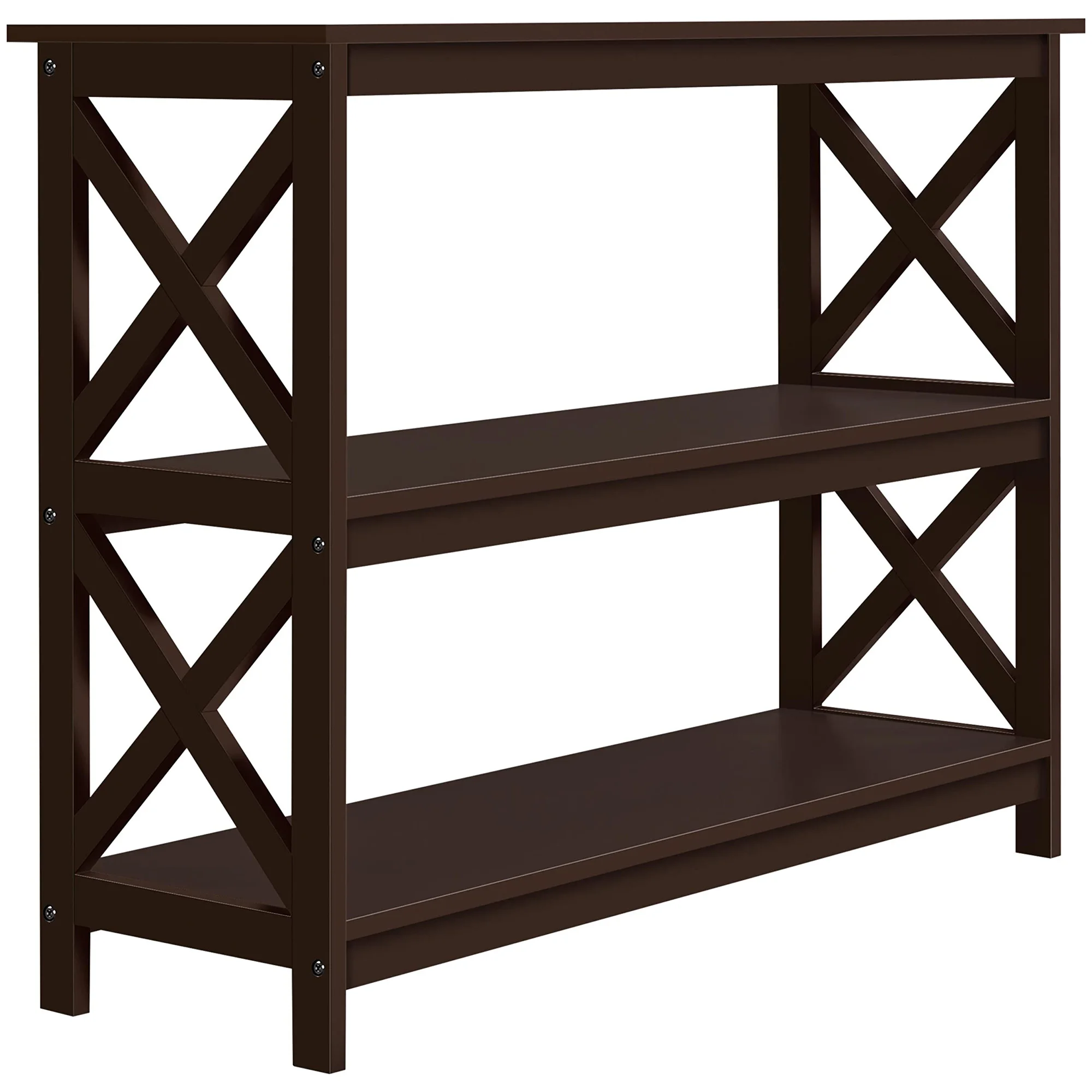 Console Table for Storage, Narrow Long Entryway Table Ideal for Small Spaces in Apartments, Condos and Tiny Homes, Living Room Accent Furniture to Enhance Interior Decor, brown view 5