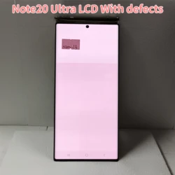 100% Work Note20 Ultra LCD For Samsung Galaxy Note 20 Ultra N985F Touch Screen N986B N986U Display With burn Black spot or line