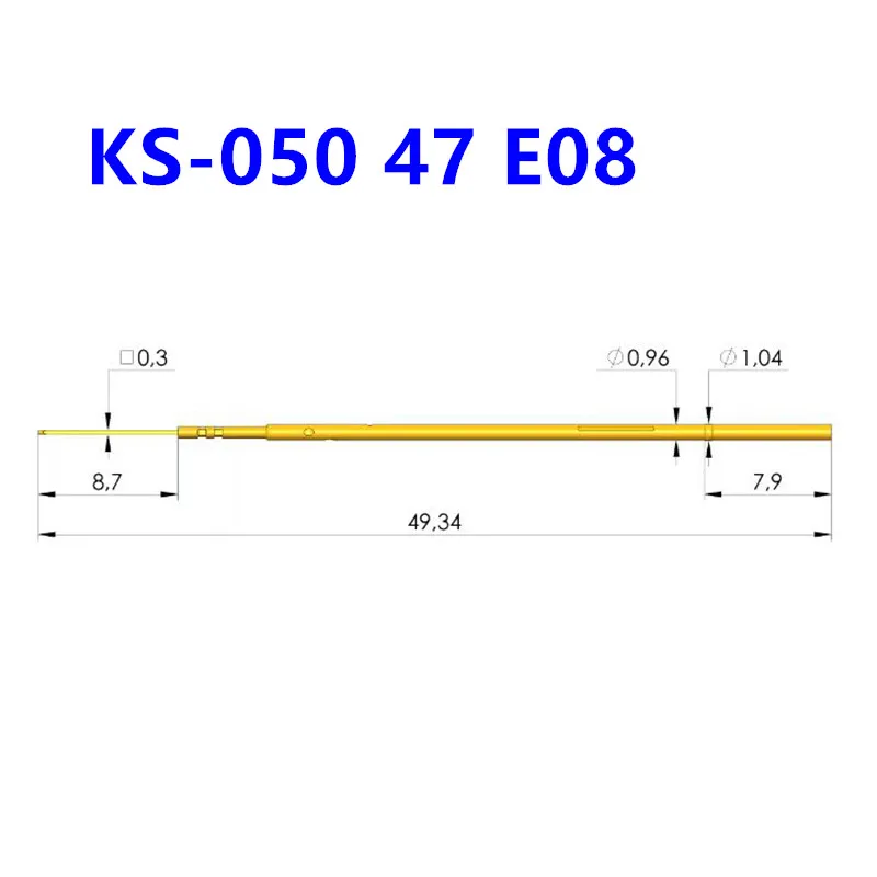 100PCS/box INGUN Testing Needle Sleeve GKS050 47 Empty Tube KS-050 47E08 with A Policy 050mil Probe Sleeve