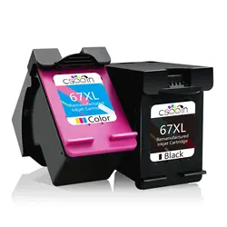 ALIZEO Inktcartridge Vervanging Voor HP 67 XL Voor HP 67 Deskjet Plus 4140 4152 4155 4158 1225 2732 2752 1225 Printer