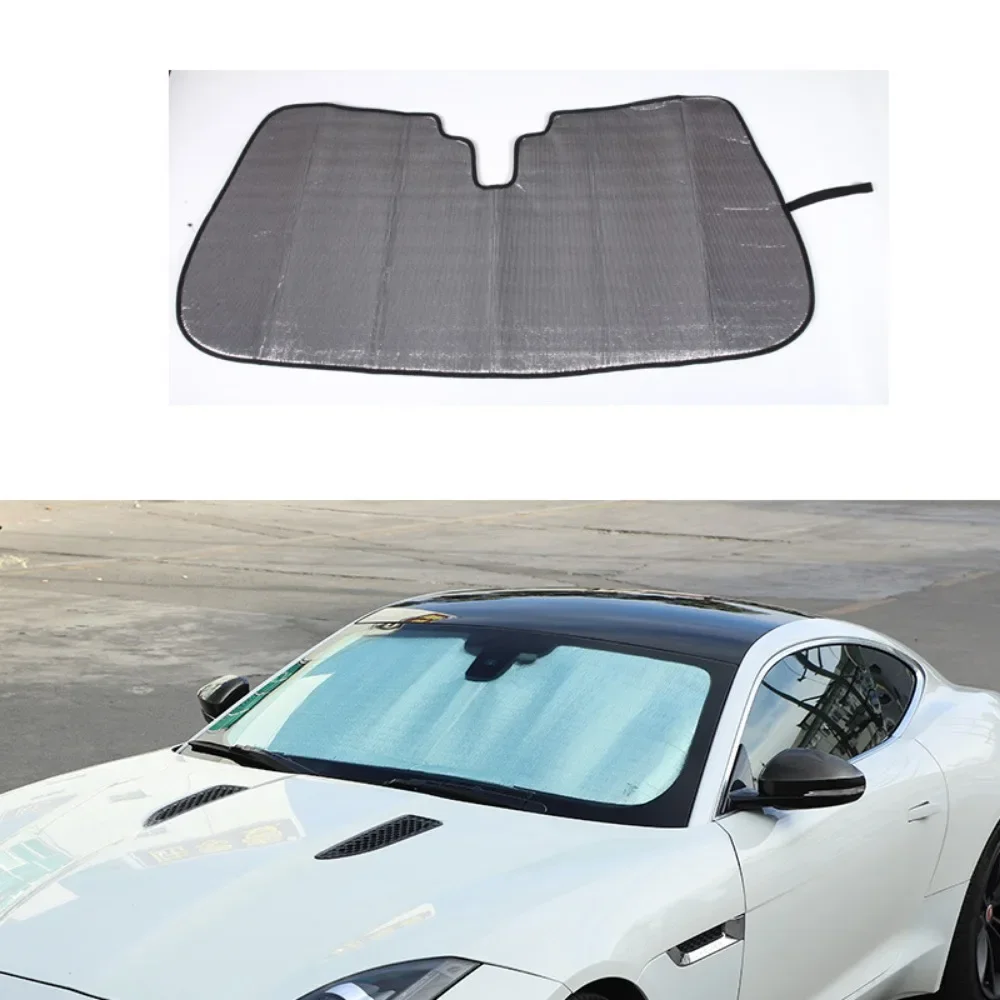 Car Front Window Sunshade Cover Anti UV Protection Car Interior Summer Auto Protective Accessories For Jaguar F-TYPE 2013-2022