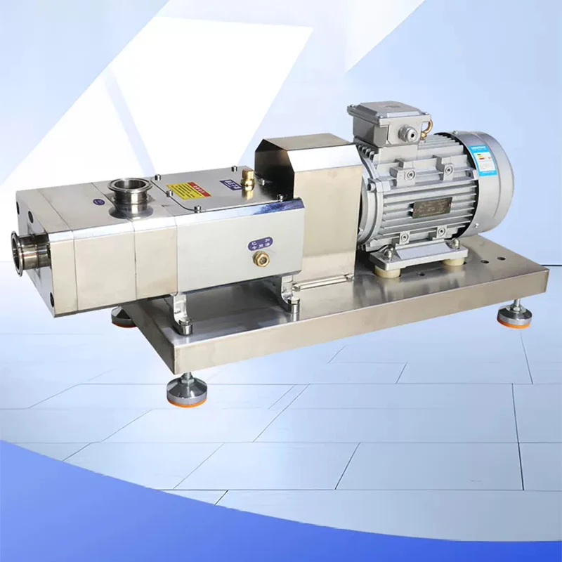 Customized Stainless Steel Twin Screw Pump High Viscosity Material Transfer Pump For Chocolate Bean Paste Minced Meat Granules