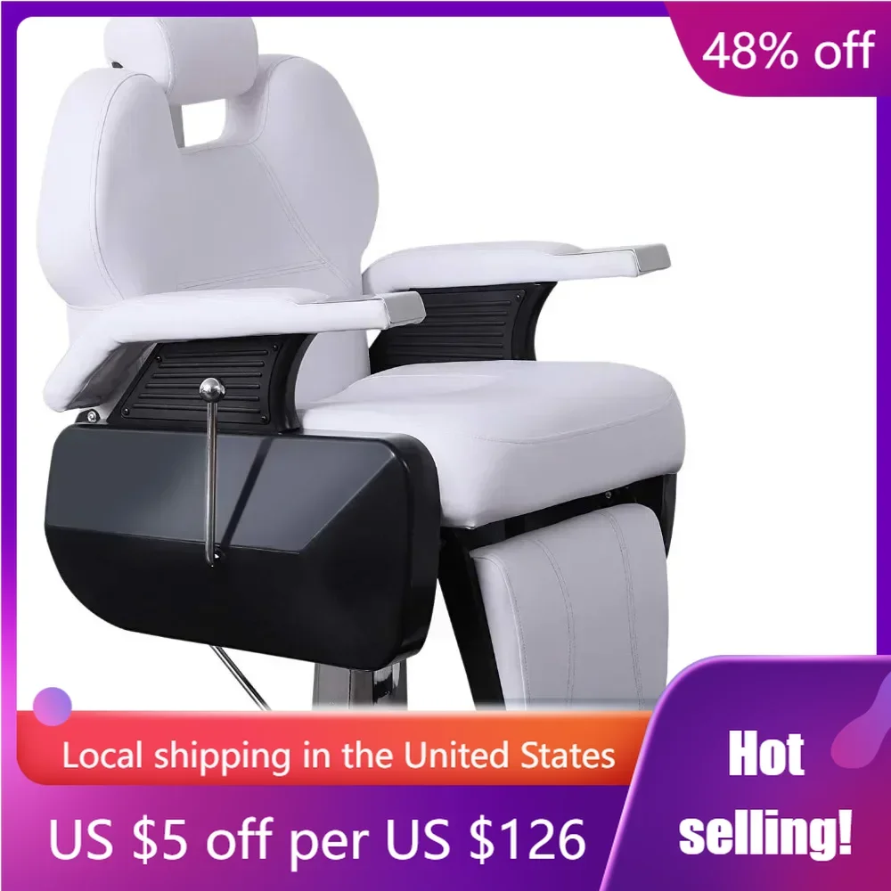 

Hairdressing Chair for Barbershop Barbering Equipment Barber Chairs Swivel Nail Salon Hair Furniture Commercial