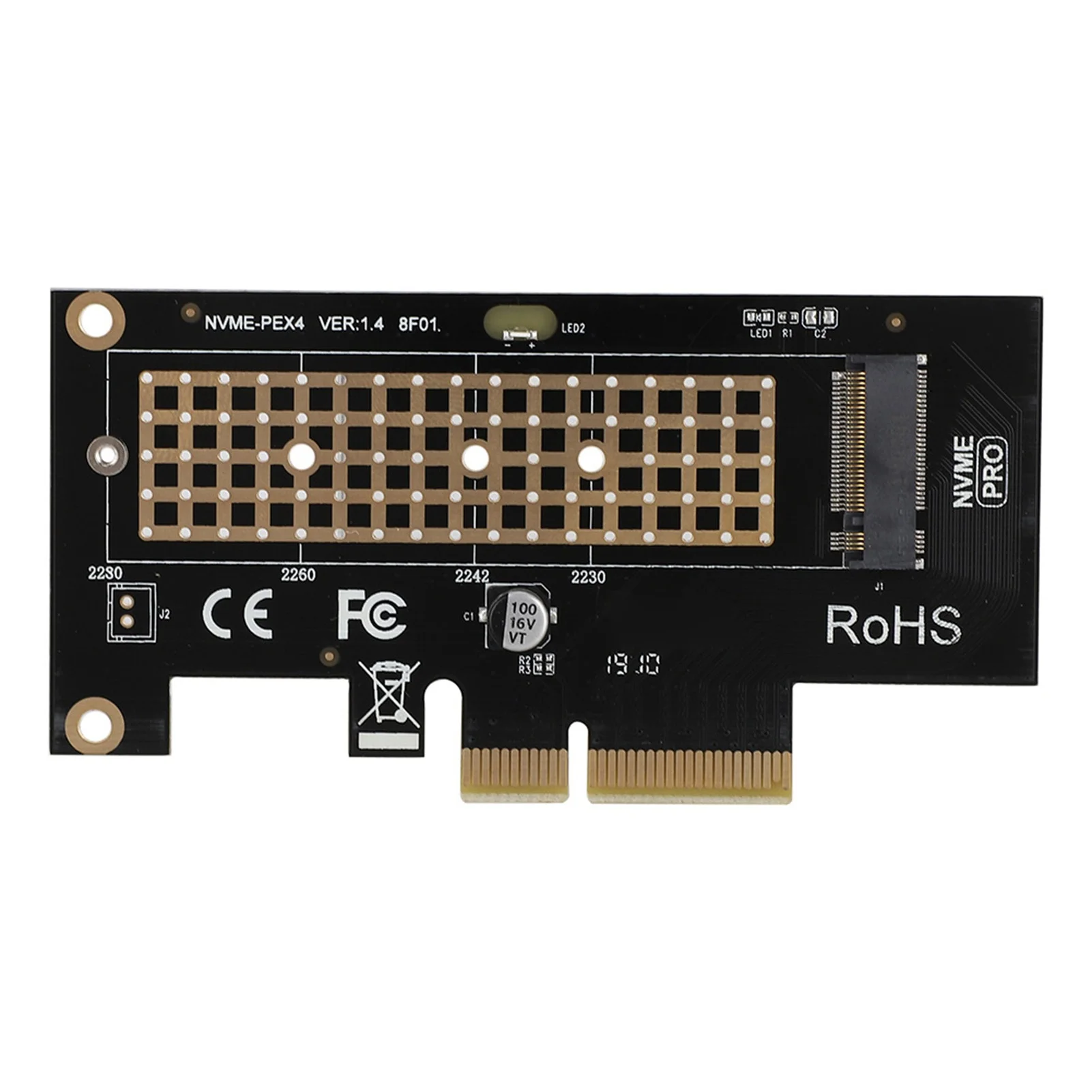 SK4 PCIE 3.0 x 4 NVMe Adapter Card for NVMe m.2 SSD PCIE x 4 x 8 x 16 Slots