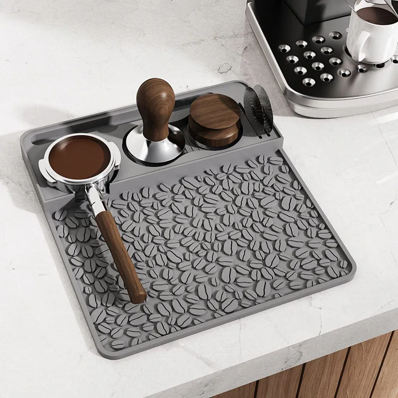 

Silicone Coffee Tamping Mat Non-slip Espresso Tamper Mat Thickened Coffee Corner Mat Shockproof Countertop Barista Tamper Pad