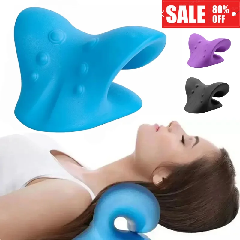 

Cervical Spine Stretch Neck Shoulder Relaxer Cervical Muscle Relaxation Shoulder Massage Pillow Spine Correction Neck Massager