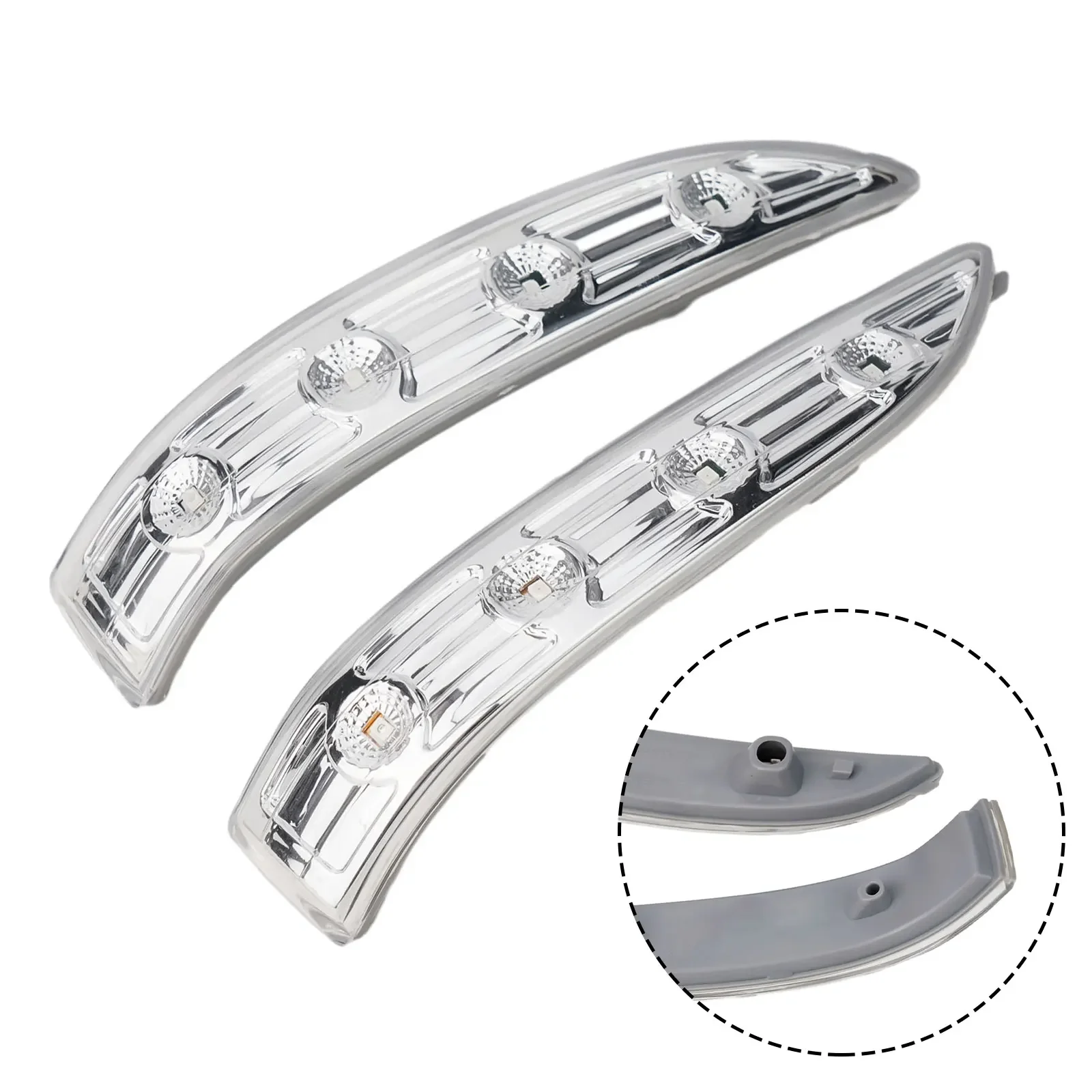 2pcs For Hyundai LH RH LED Mirror Light Turn Signal Lamp 12V Side View Mirror Trun Singnal Light 87614-2S200 For Tucson IX35