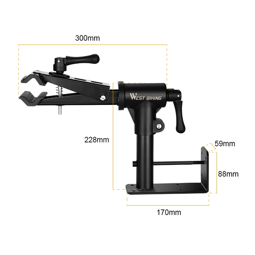 

Bike Table Rack Indoor Mountain Bike Road Bike Maintenance Bracket Wall-Mounted Holder Cycle Accessory Bike Hanger