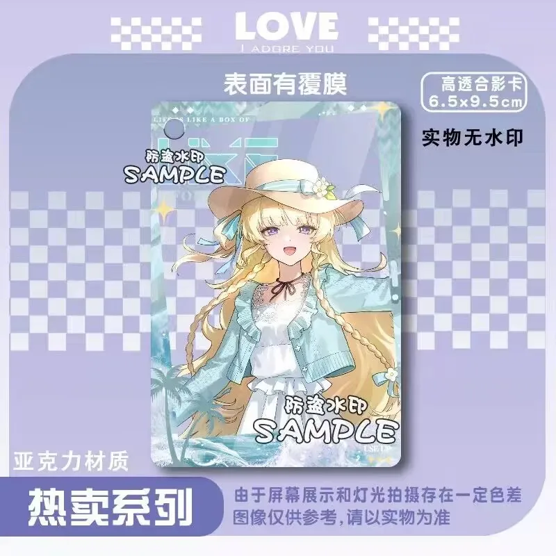 「Mingchao」Gu Zi「Phoebe、Katia、Zanni」フォトペンダントアクリルギフト、透明カード、周辺機器