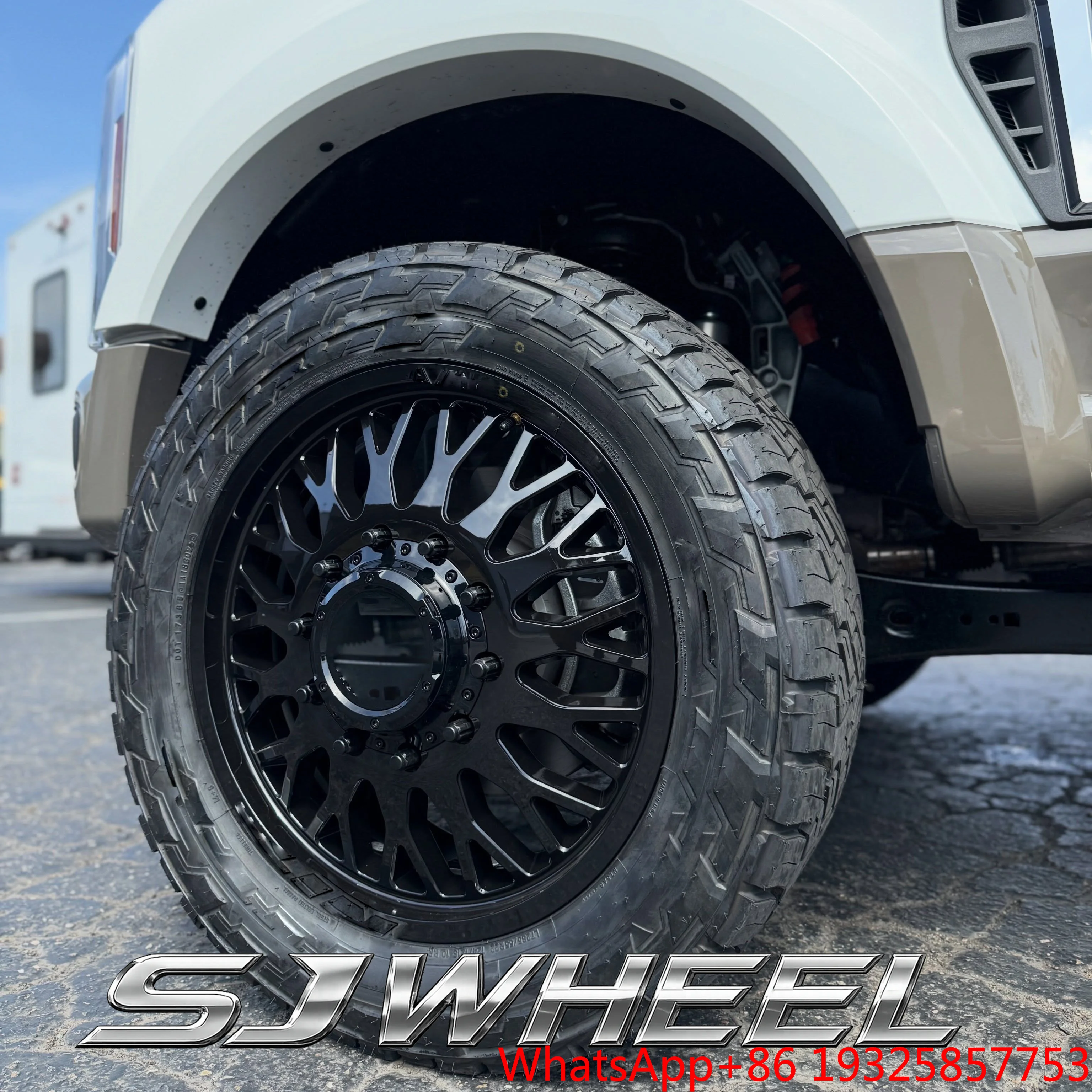 SJ Aggressive Forged Alloy Dually Rim 8x180 8x200 8x165.18*5.5 8.6.5 22 24 26 28 30 Inch Polish Wheel Rimfor RAM Truck