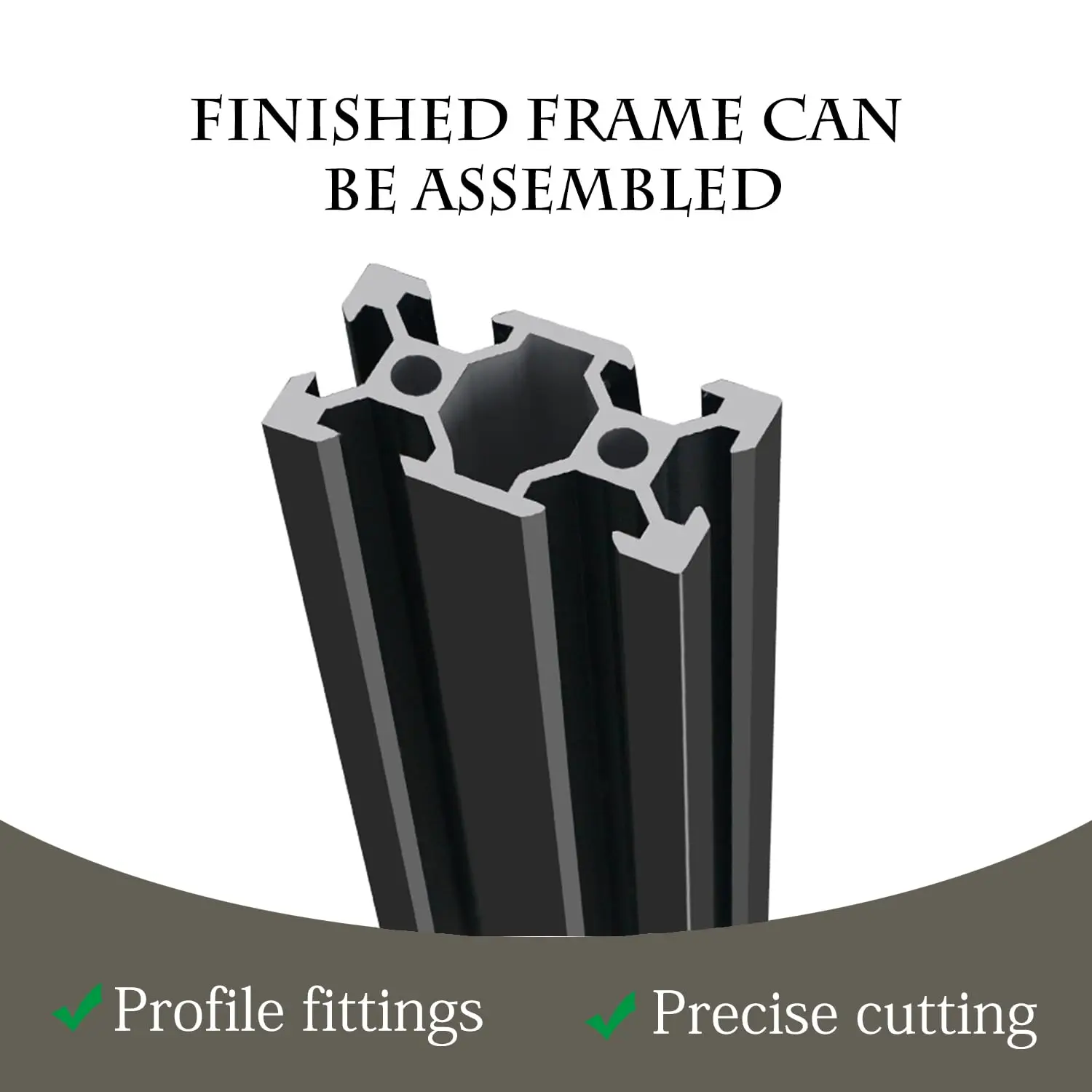 2020 2020N1 2040 2040N1 2060 2080 4040 4080 20100 V-Slot Aluminum Profile Black EU Standard 100mm-550mm 3D Printer CNC DIY Frame