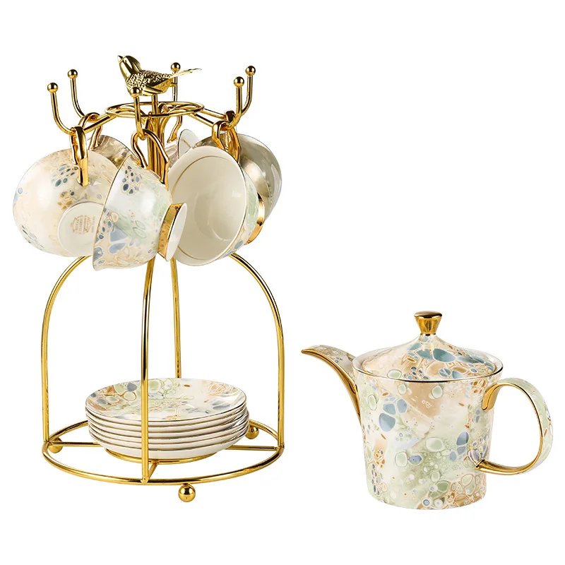 

Coffee cup high-end exquisite bone china teapot cup set high value