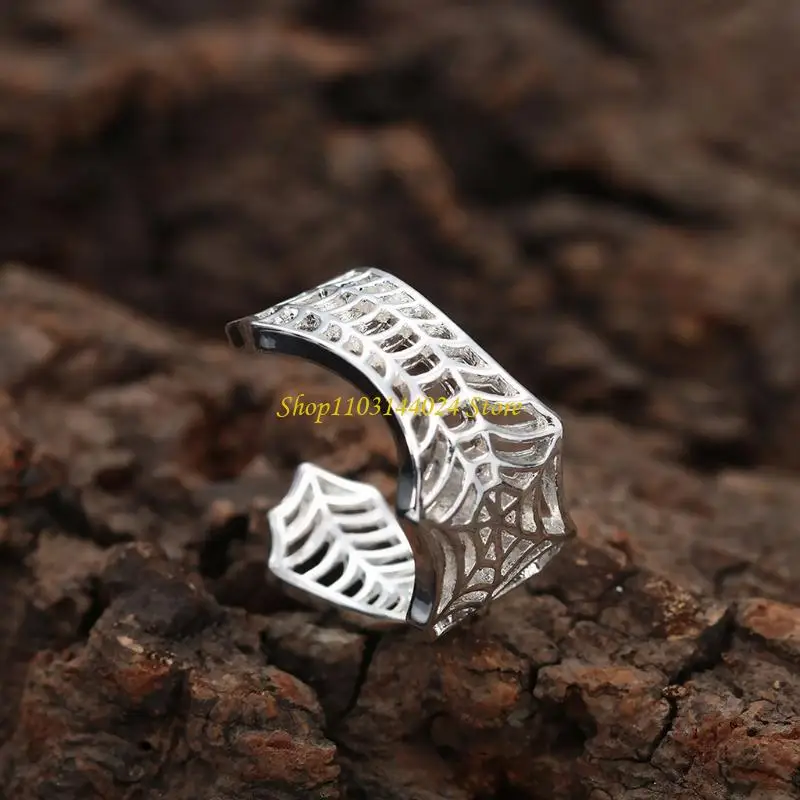 N5KE Ring Gifts Boyfriend Girlfriend Couple Opening Encircle Ring for Birthday Valentines Day Christmas New Year