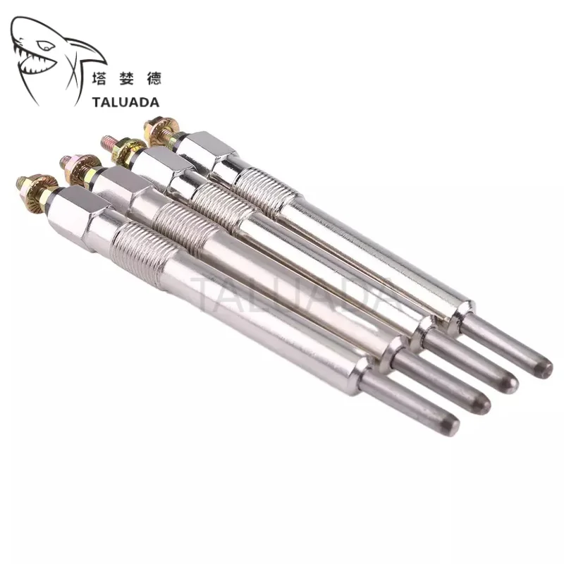 6PCS For Isuzu Doosan Daewoo DB58 DH130-2 Glow Plug 12V 24V Excavator