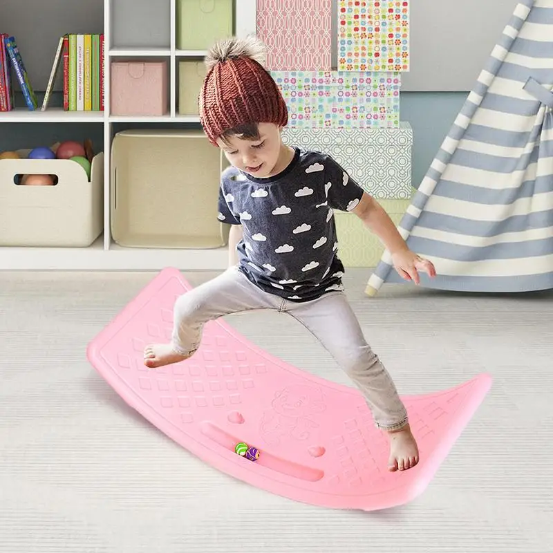 PP Wobble Balance Board For Child Toddler Rocker Sensory Training Seesaw Balance Training Equipment Support Up To 25 Kg