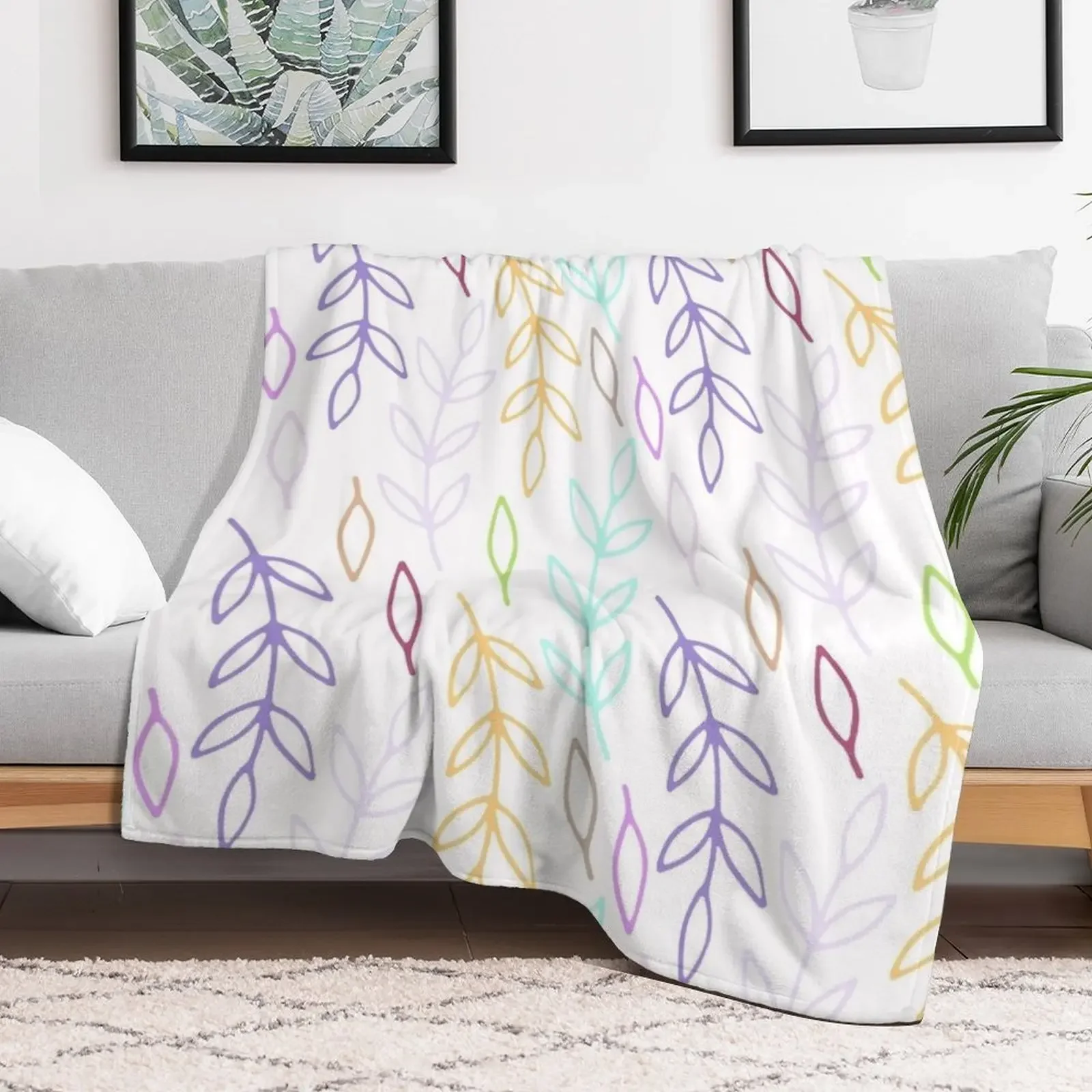 MULTI COLOUR Throw Blanket Multi Purpose Soft Warm Blanket for Home Travel