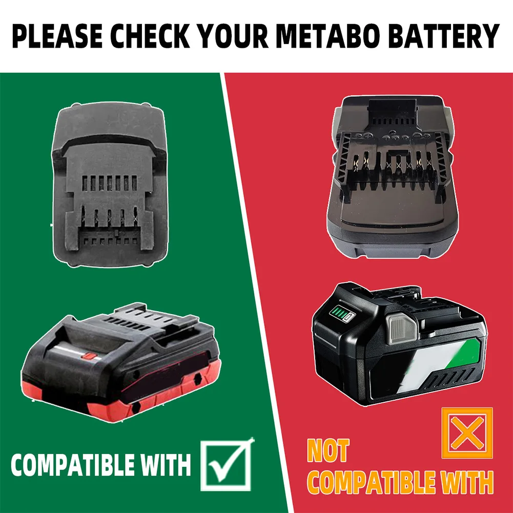18V DIY Battery Adapter Compatible With Metabo= Li-Ion Cells Dual Cable Output For Electric Projects For E-Bike Skateboard Power