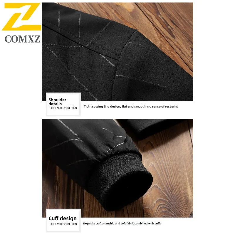 سترة COMXZ للرجال، سترة مميزة للتنقل المقاومة للرياح للدراجات النارية، كاجوال مريحة وخفيفة الوزن للخريف، معطف جديد